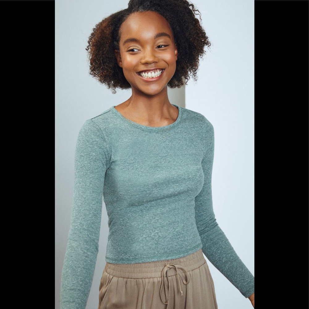 PacSun Me to We Flecked She Knows Long Sleeve Top